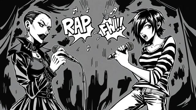 (эмо vs гота рок батл) тяжелый рок