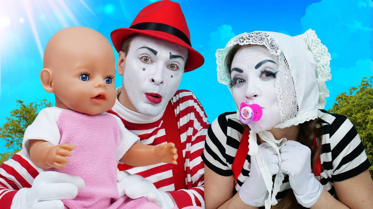 Слишком много малышей!  Мим Сэм ухаживает за Анабель и МАЛЕНЬКОЙ МАРИ!