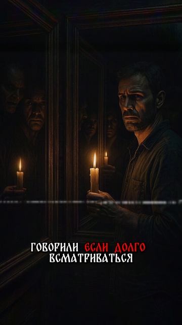 Зеркало при свече | Страшная примета