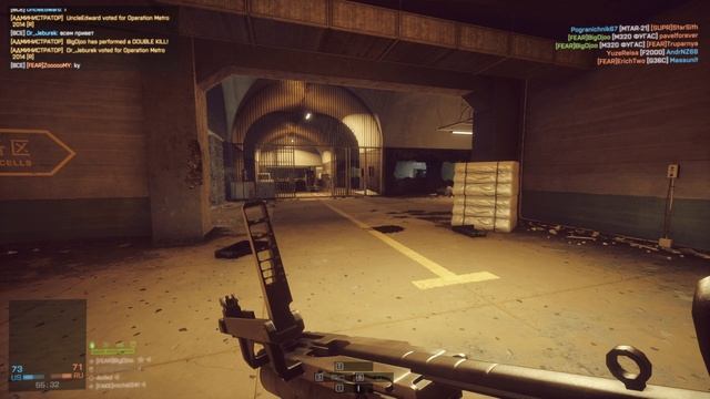 Жёсткая заруба в TDM на карте "Взаперти" на сервере FEAR.