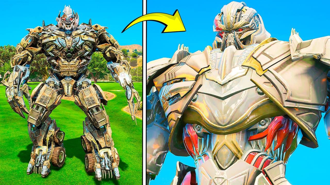 ПРОКАЧАЛ ТРАНСФОРМЕРА В САМОГО ОГРОМНОГО РОБОТА В ГТА 5! ЭВОЛЮЦИЯ TRANSFORMERS В GTA 5 ОНЛАЙН