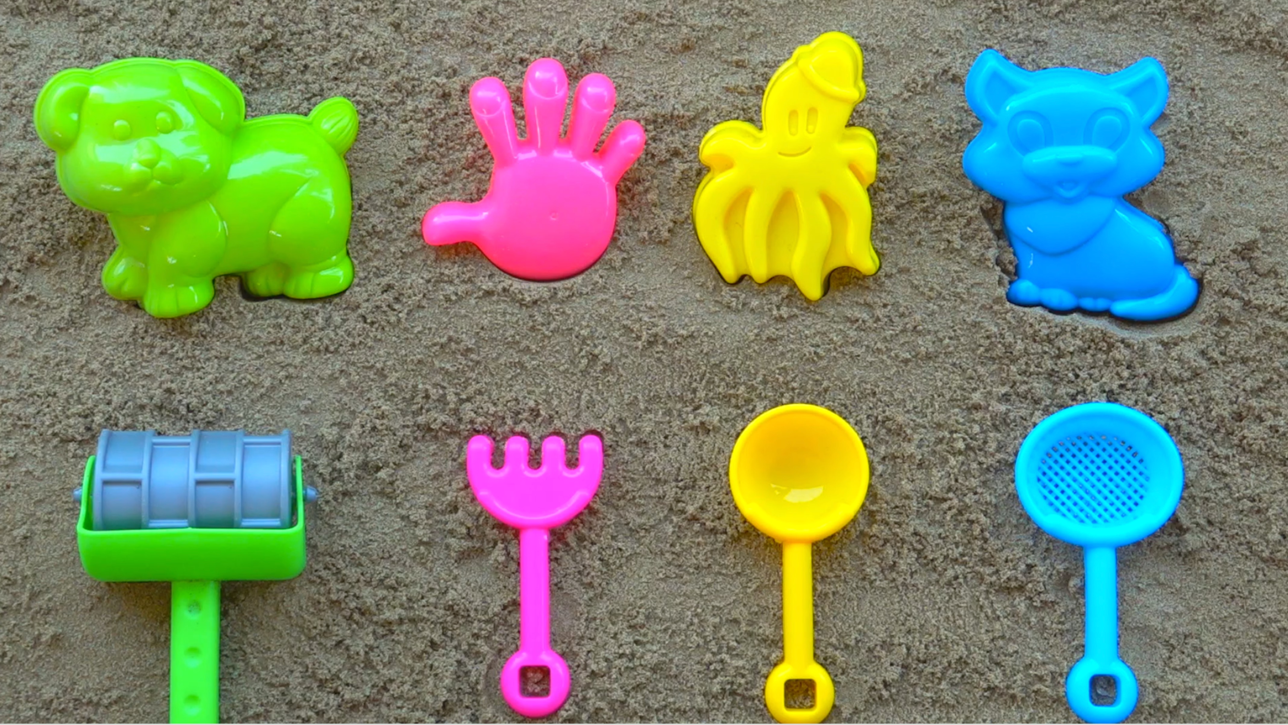 Игрушки КОШЕЧКИ СОБАЧКИ | Мультик для Малышей | Развивающий мультик для детей | Играем c песком