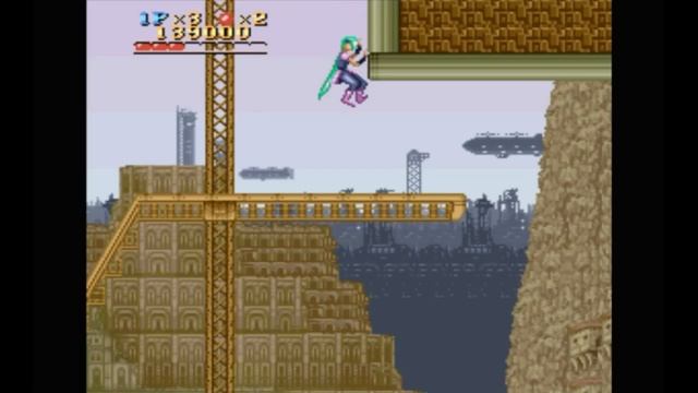 Super Nintendo (Snes) 16-bit Run Saber Stage 4 Gray Fac Прохождение