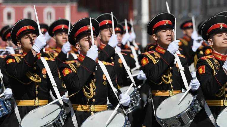 Кремлевские барабанщики на фестивале "На сопках Маньчжурии".