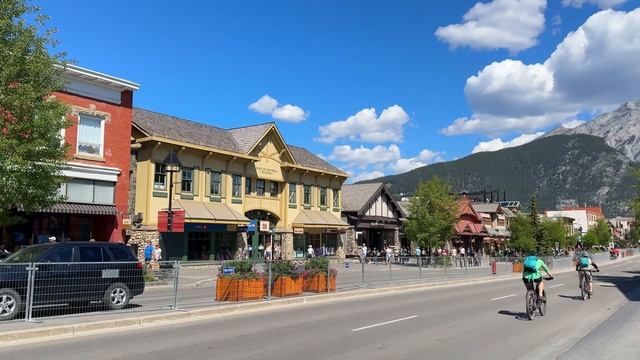 Канада. Прогулка по городу Банф в провинции Альберта в формате 4K