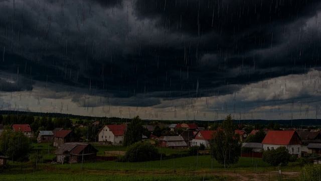 Звук природы. Дождь. Природа.  Сильный дождь с грозой. Шум дождя для сна