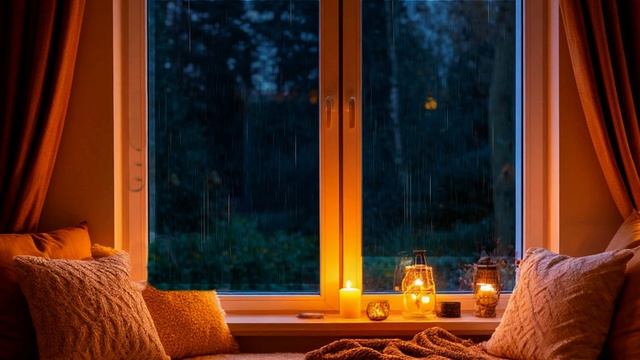 Звук природы для сна. Природа. Дождь. Сильный дождь с громом за окном