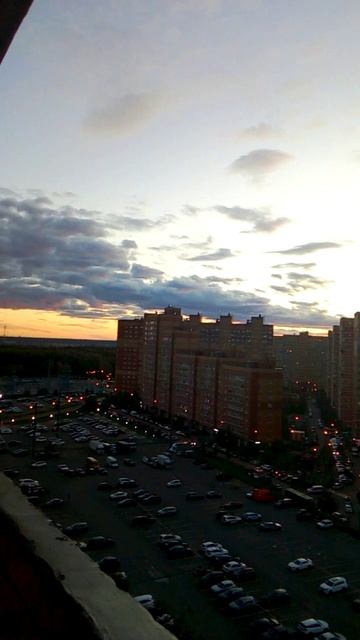 Вязание и закат.