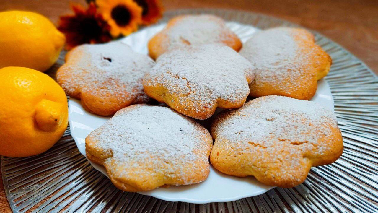 Очень вкусное лимонное печенье с повидлом. Быстрый рецепт