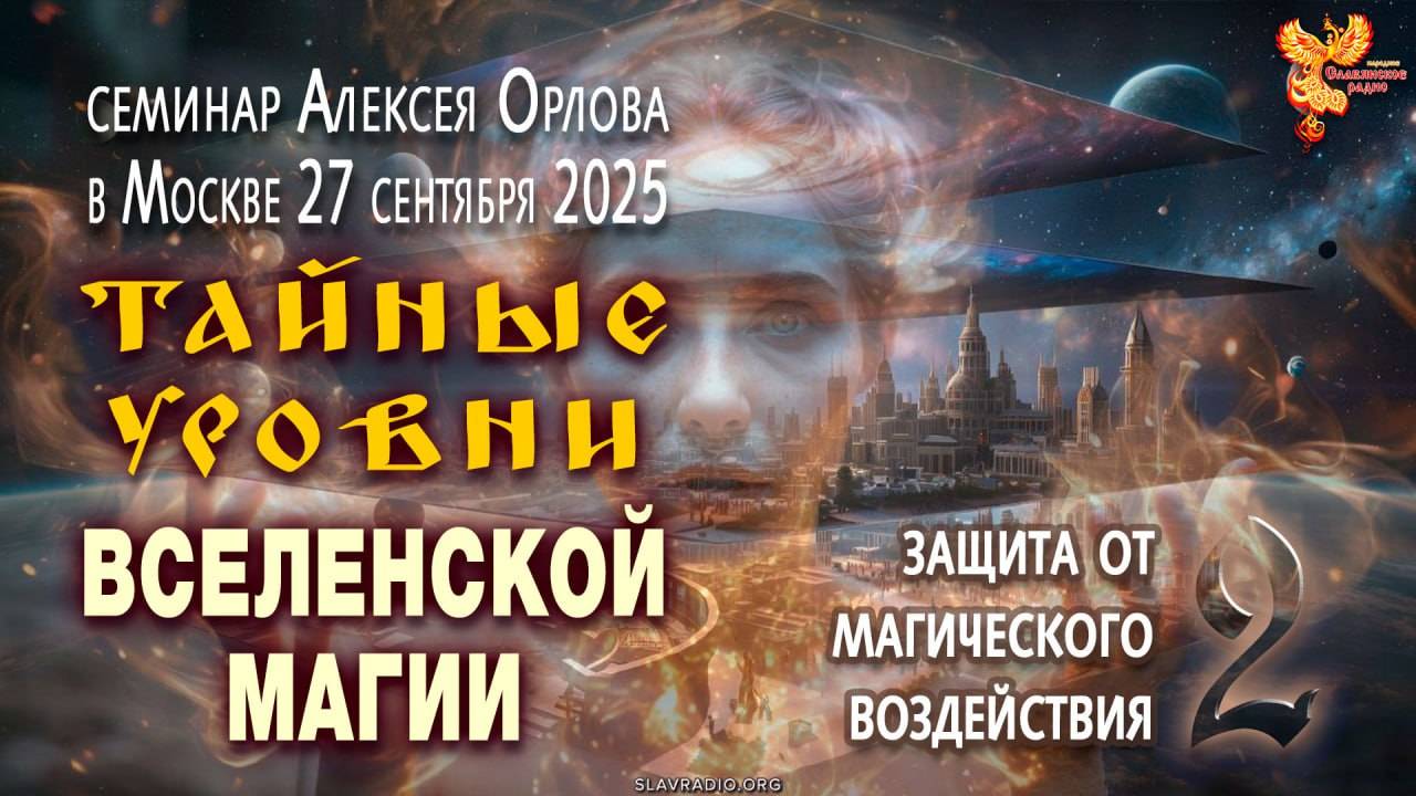 Тайные уровни вселенской магии. 2-й семинар Алексея Орлова в Москве 27-09-2025