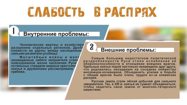 Комикс история "России" часть 2,  Слабость в распрях.