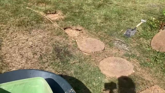 Fixing tiles on my backyard and exploring our house Crawling space