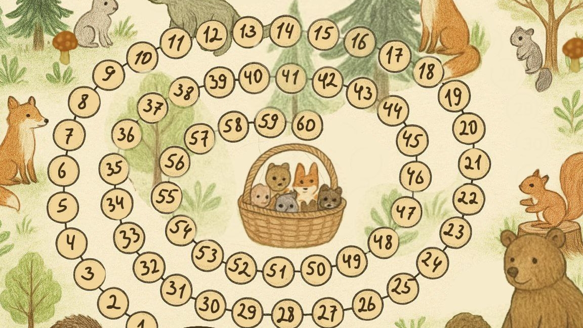 Вязальный квест "Лесные звери" ход 14