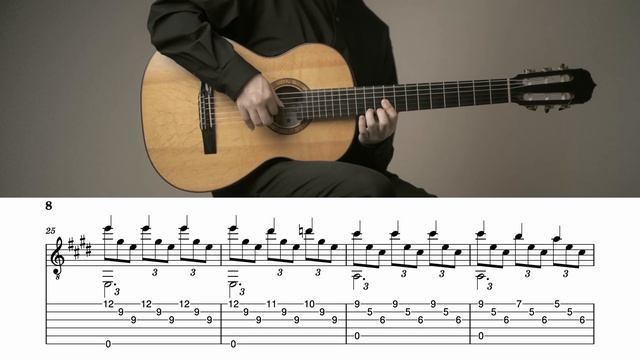 РОМАНС ГОМЕСА на Гитаре. Уроки гитары. Ноты и Табы для Гитары IWAKI Guitar