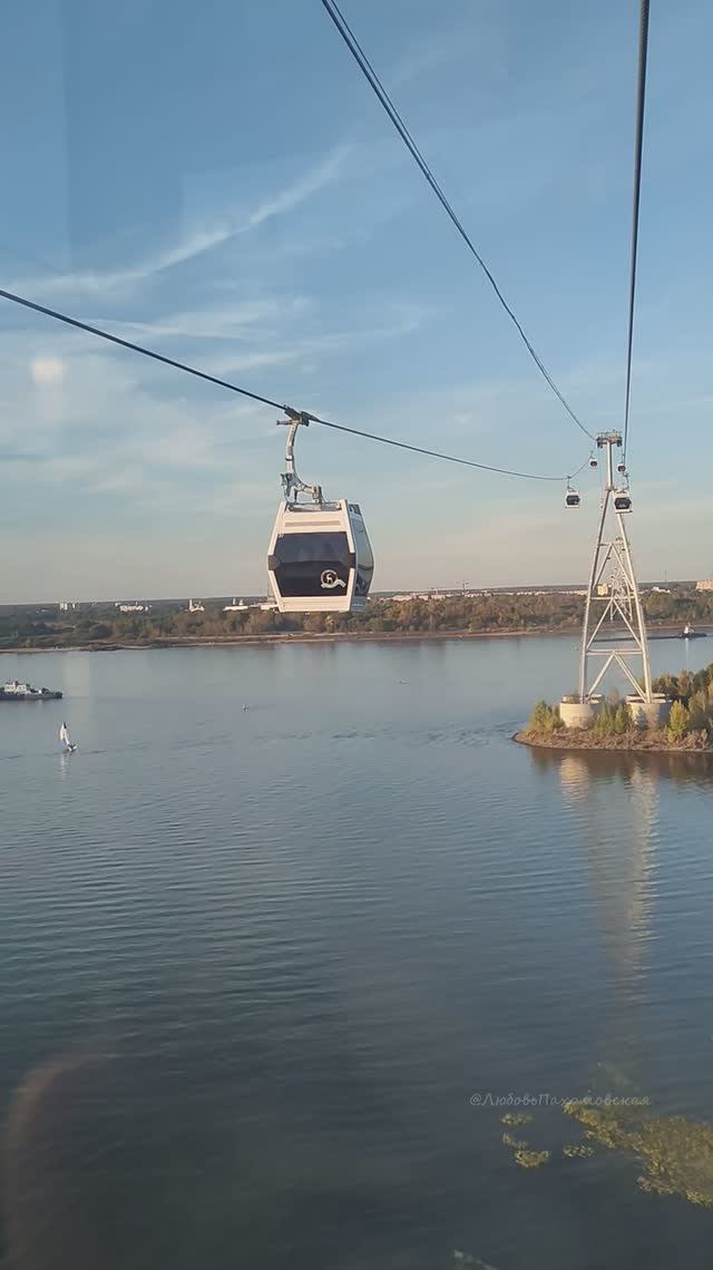 Канатка через Волгу. Нижний Новгород