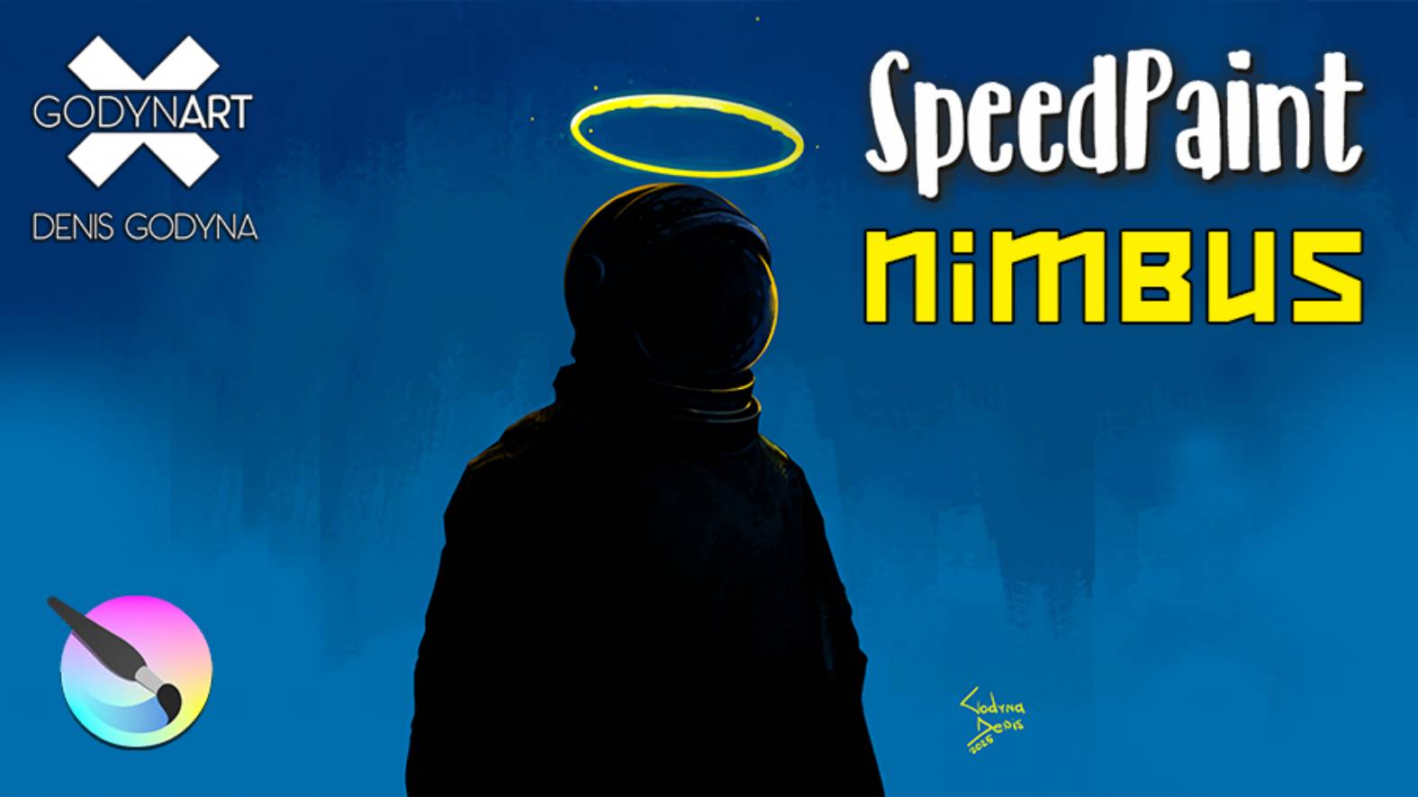 Krita: Космонавт и нимб