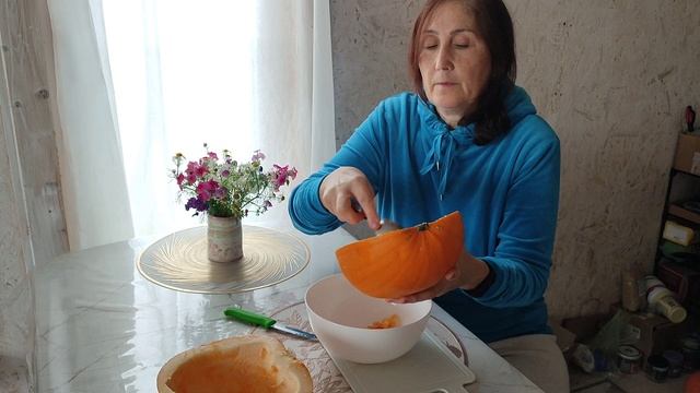 Разделываю тыкву, паста, ремонт лабубы