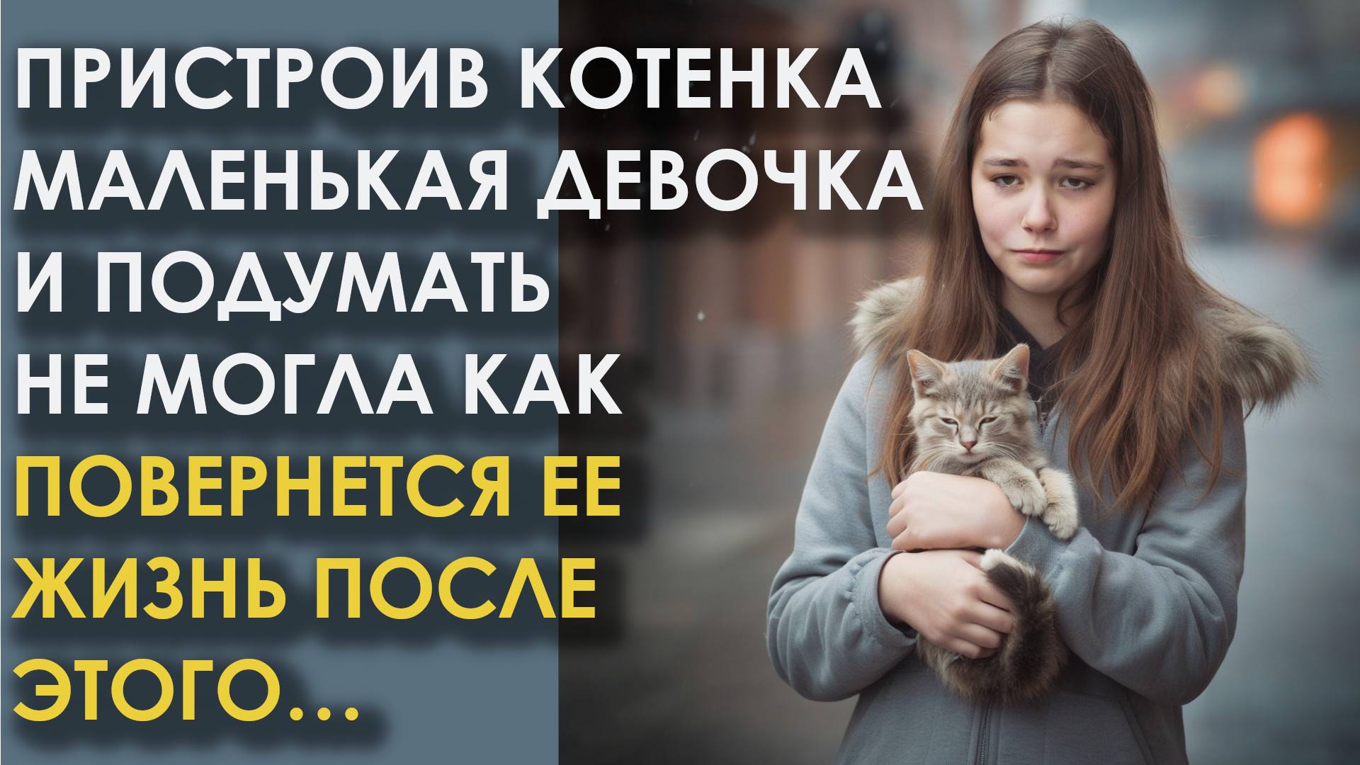 Пристроив котенка маленькая девочка и подумать не могла как повернется ее жизнь после этого