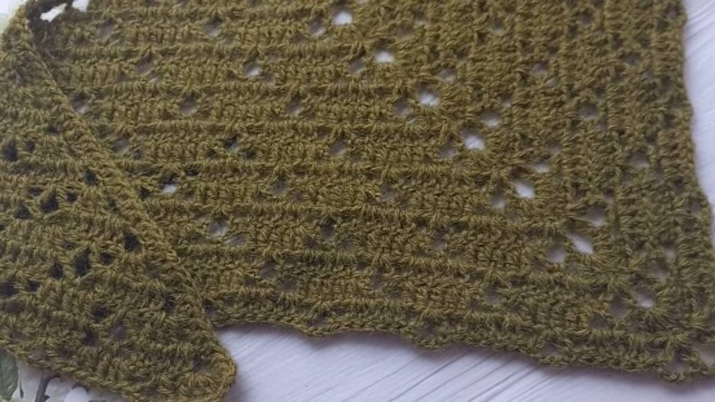 МК Узор для шали крючком