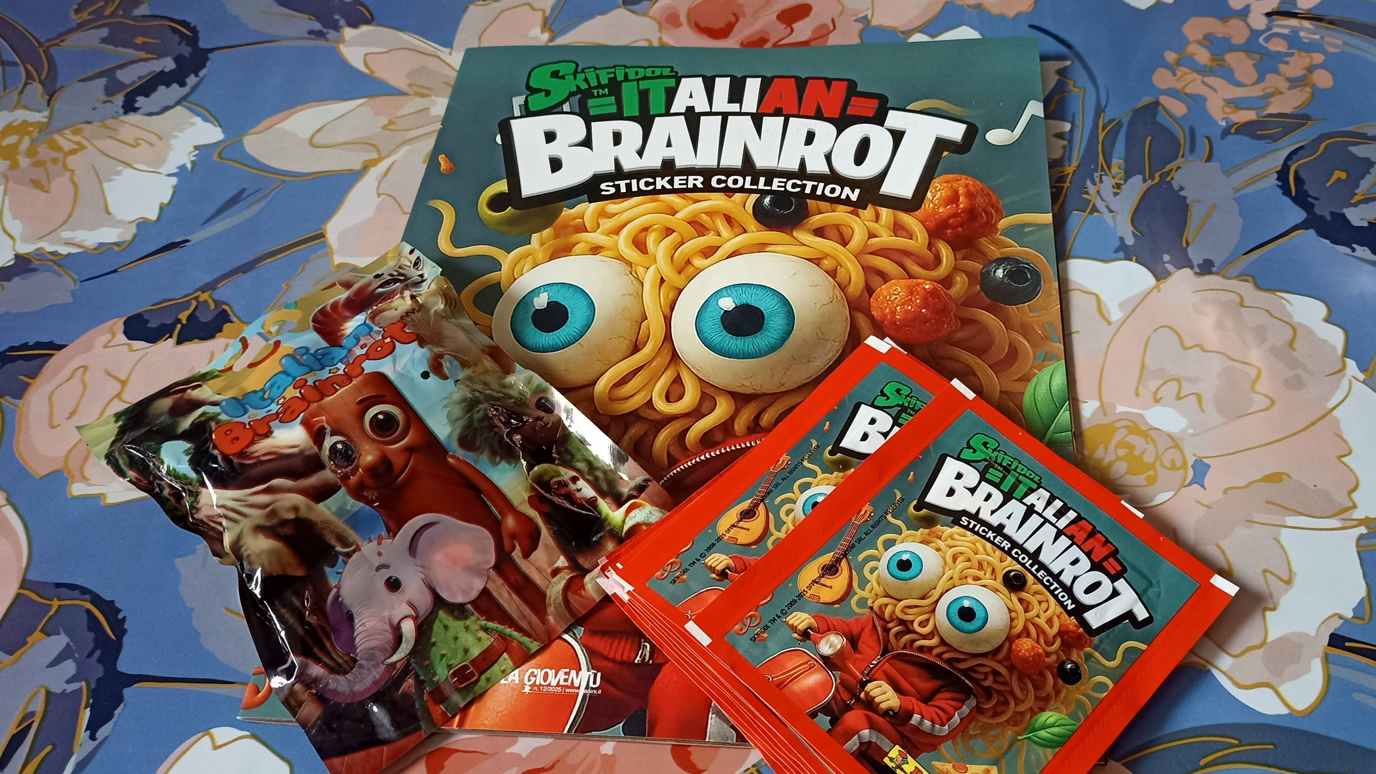 Наклейки от PANINI с Итальянскими мемами " brainrot"