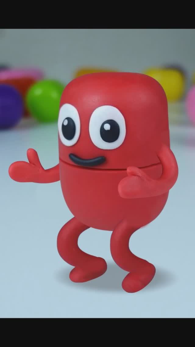 Живая Капсула из пластилина. Лепим красную Живую Капсулу.