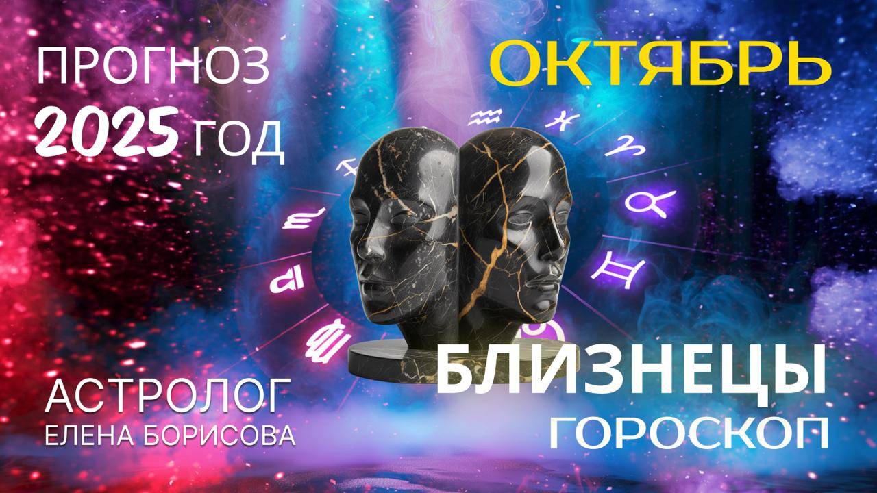 Близнецы  Прогноз на ОКТЯБРЬ 2025