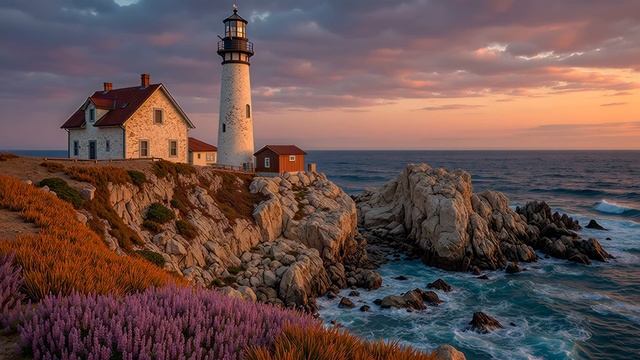 Coastal Chillout Mix ｜ Lighthouse Tranquility & Ocean Waves for Deep Relaxation