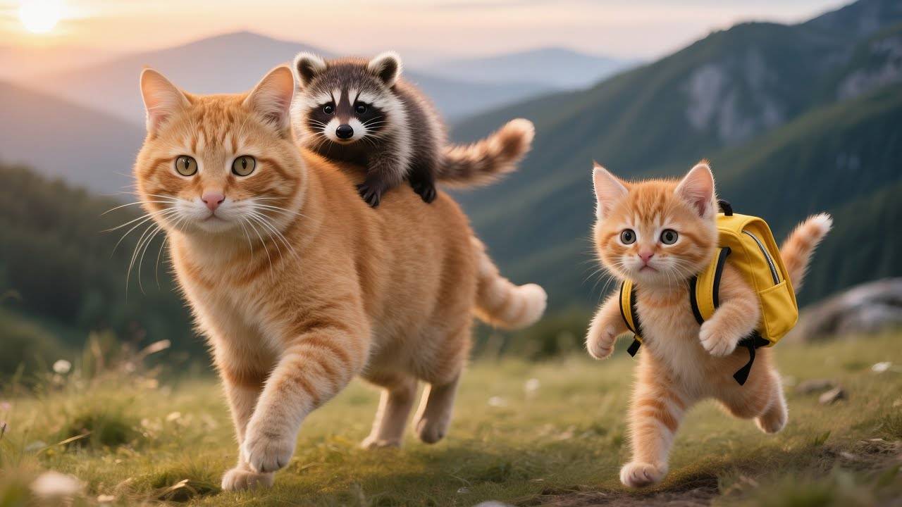 ВИДЕО ПРО КОШЕК ДЛЯ ДЕТЕЙ-#12😸 Видео про ЖИВОТНЫХ для ДЕТЕЙ😸Видео с Животными  😸Истории про Кошек