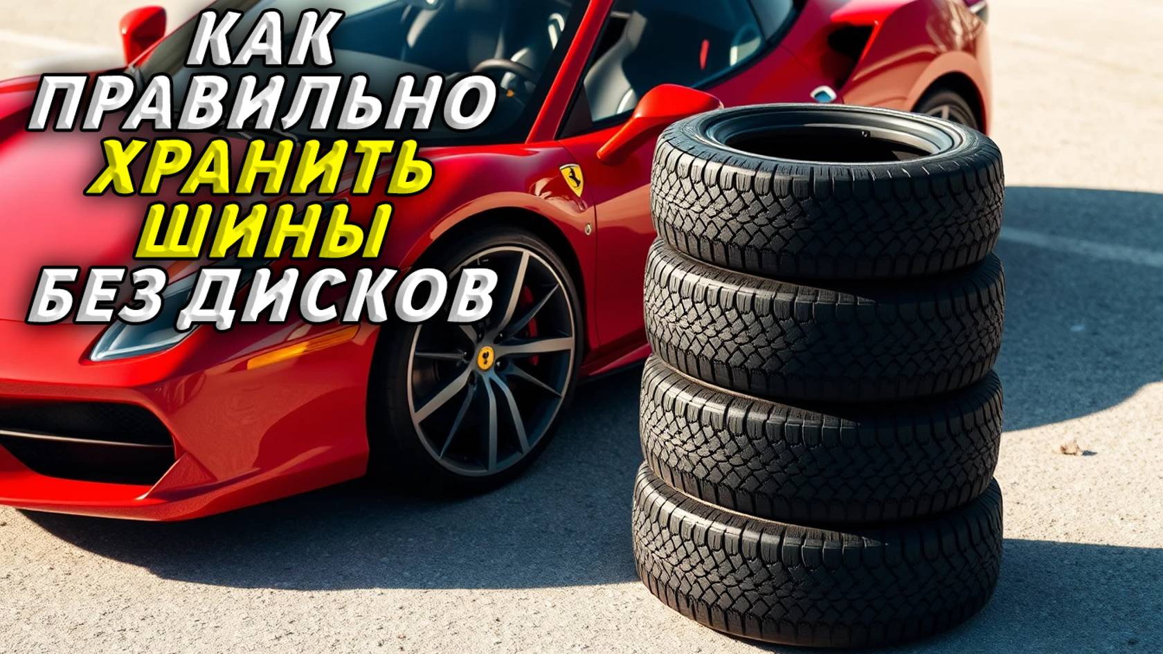 Как правильно хранить шины без дисков