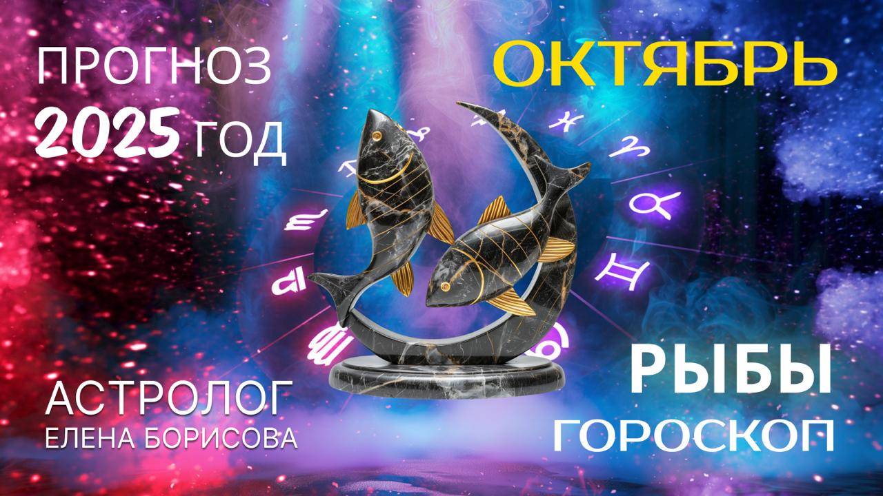 Рыбы  Прогноз на ОКТЯБРЬ 2025mp4