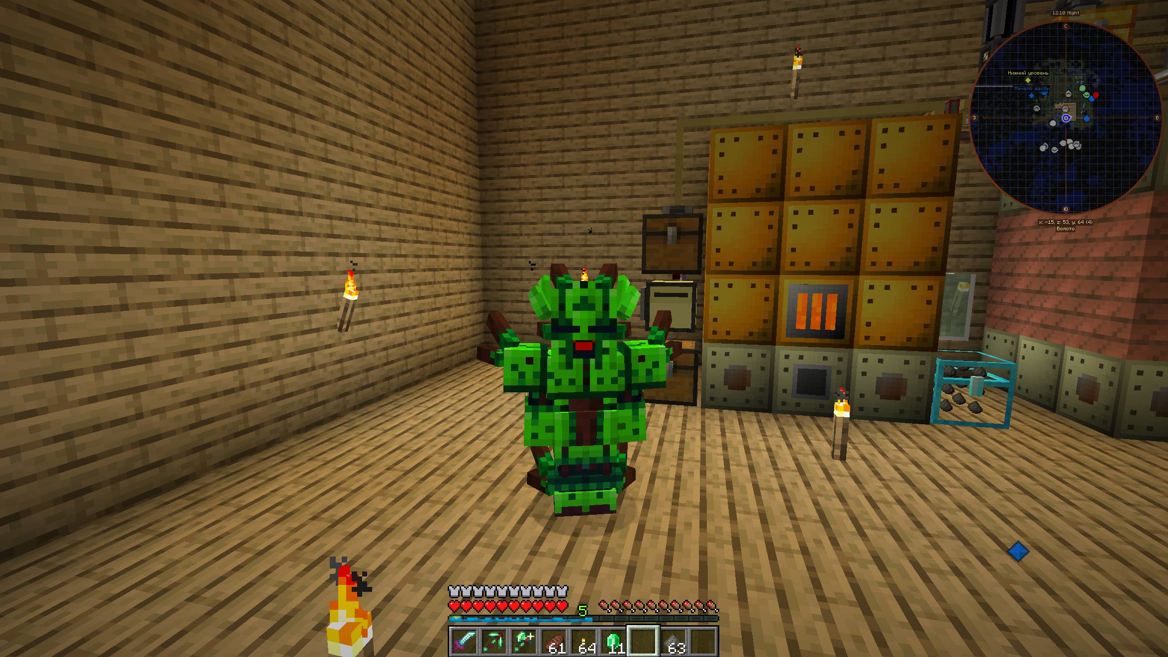 Minecraft fabric 1.20.1 computer craft бесконечный древесный уголь