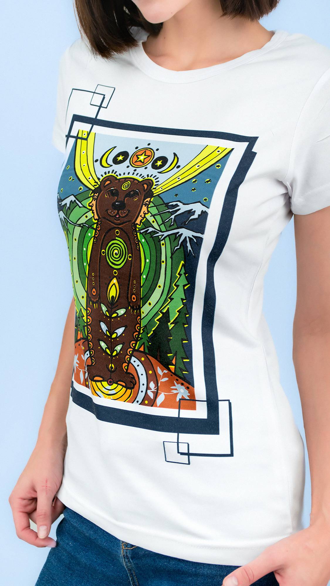 Футболка лайт односторонняя приталенная ТОТЕМ МЕДВЕДЬ