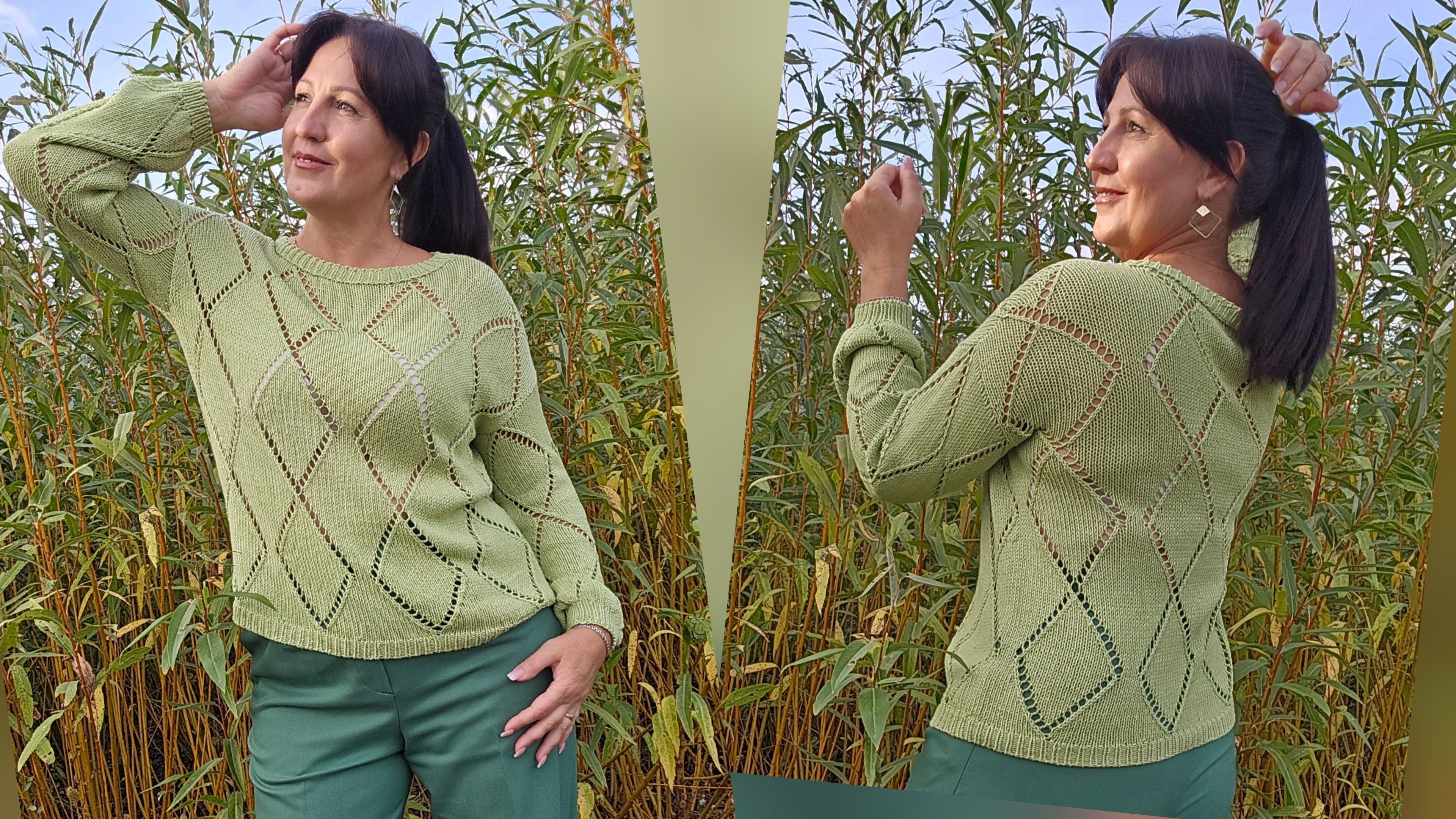 ✨️Джемпер"Ромбы" на каждый день!✨️Мастер класс ✨️