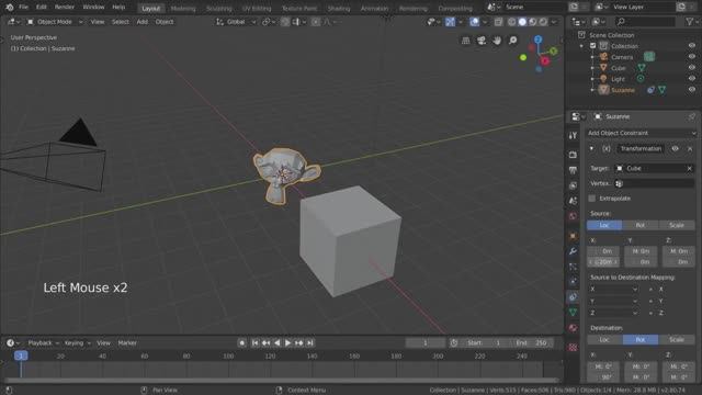 Ограничения преобразования — Основы Blender 33