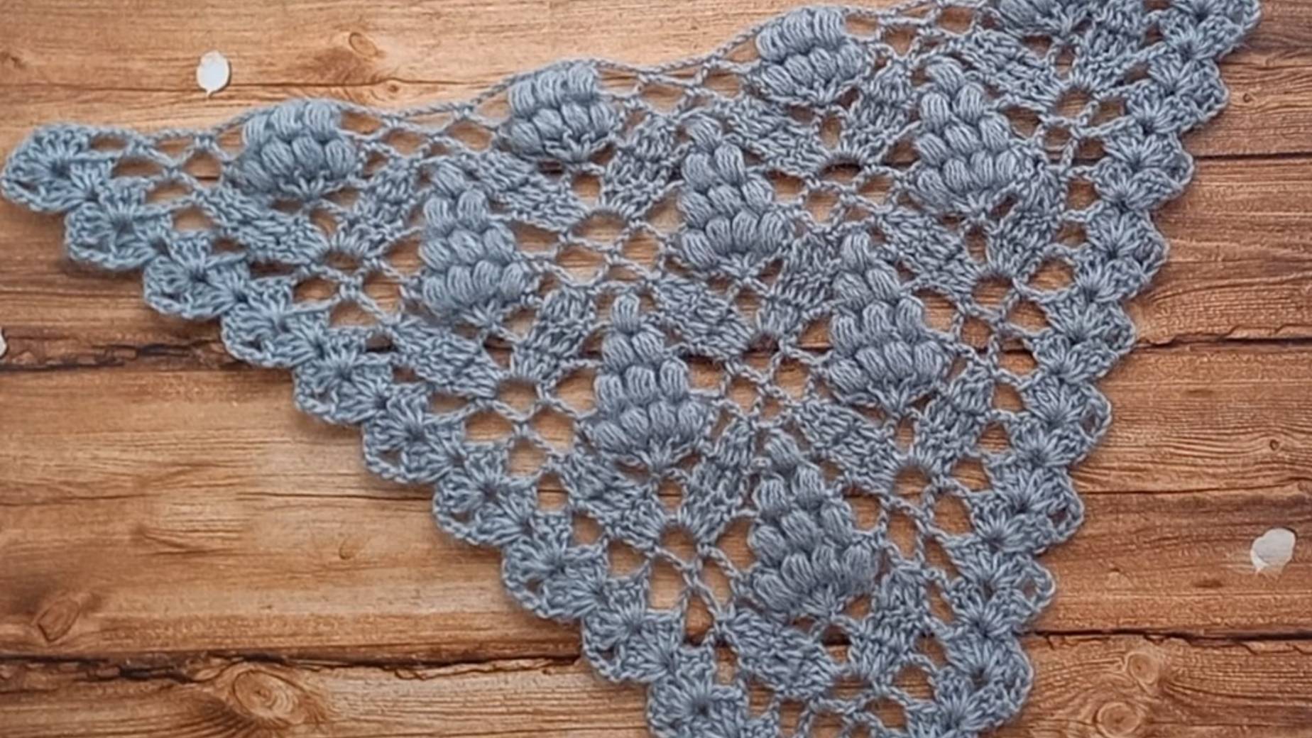 МК Узор для шали крючком