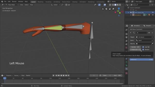 Обратная кинематика — Основы Blender 35