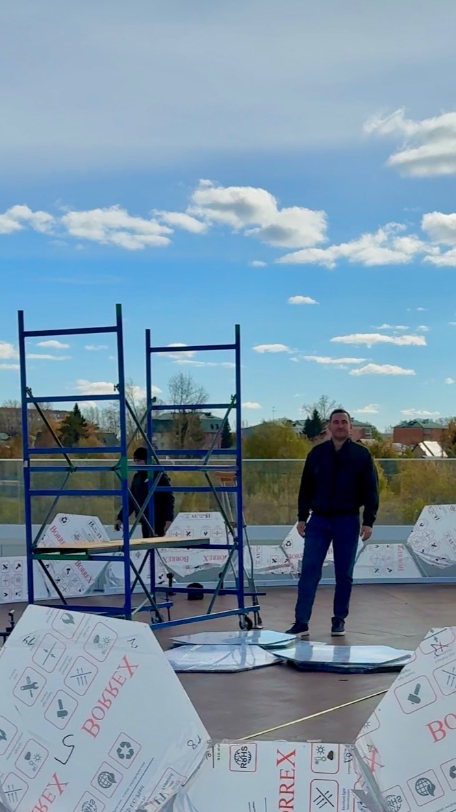 Монтируем прозрачные беседки для СПА-центра | Завод купольных конструкций cupol365.ru