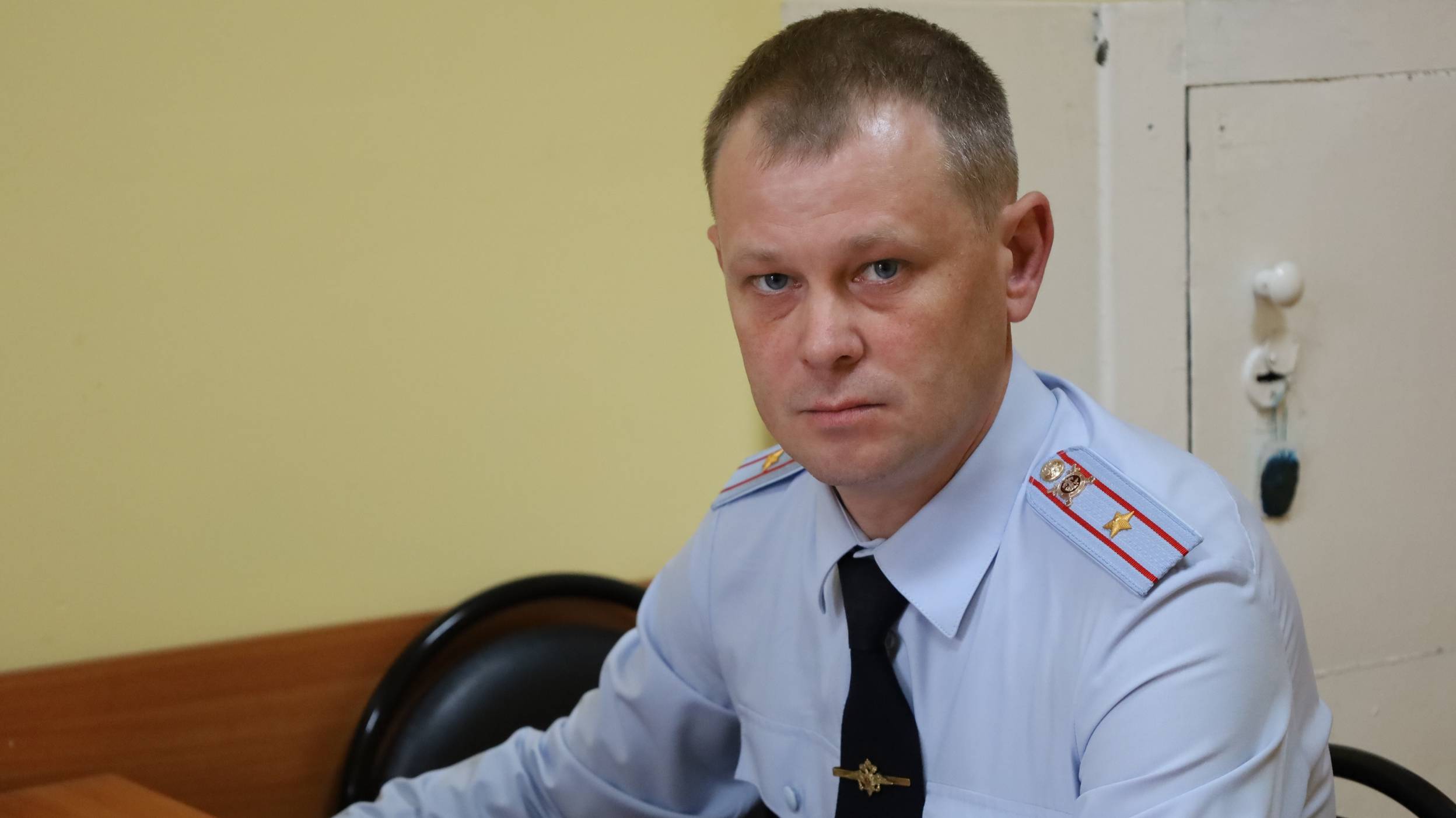 Старший УУП ОМВД по г. Котовску майор полиции Юрий Новиков работает первый год