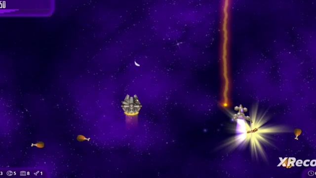 играю в куриный пистолет пулемёт в космосе