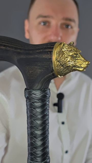 Опорный зонт - трость в подарок, а на рукояти медведь! И такое бывает 8-962-684-23-56