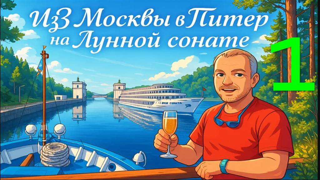 Путешествие из Москвы в Питер на комфортабельном речном судне "ЛУННАЯ СОНАТА"