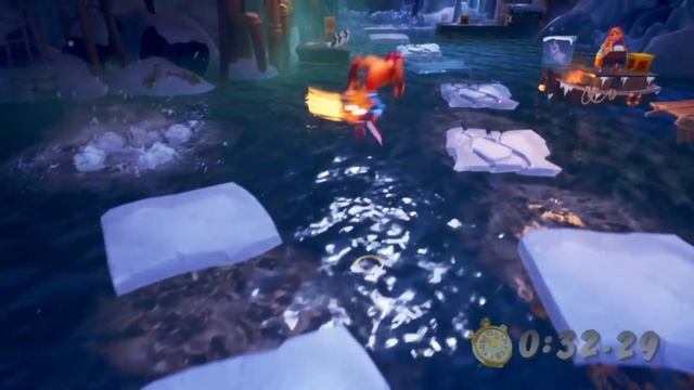 Crash Bandicoot 4: It’s About Time – 106% (Сверхзвуковой) - 19: Снежный путь/Snow Way Out