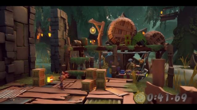 Crash Bandicoot 4: It’s About Time – 106% (Сверхзвуковой) - 17: Бегом через болото/Run It Bayou