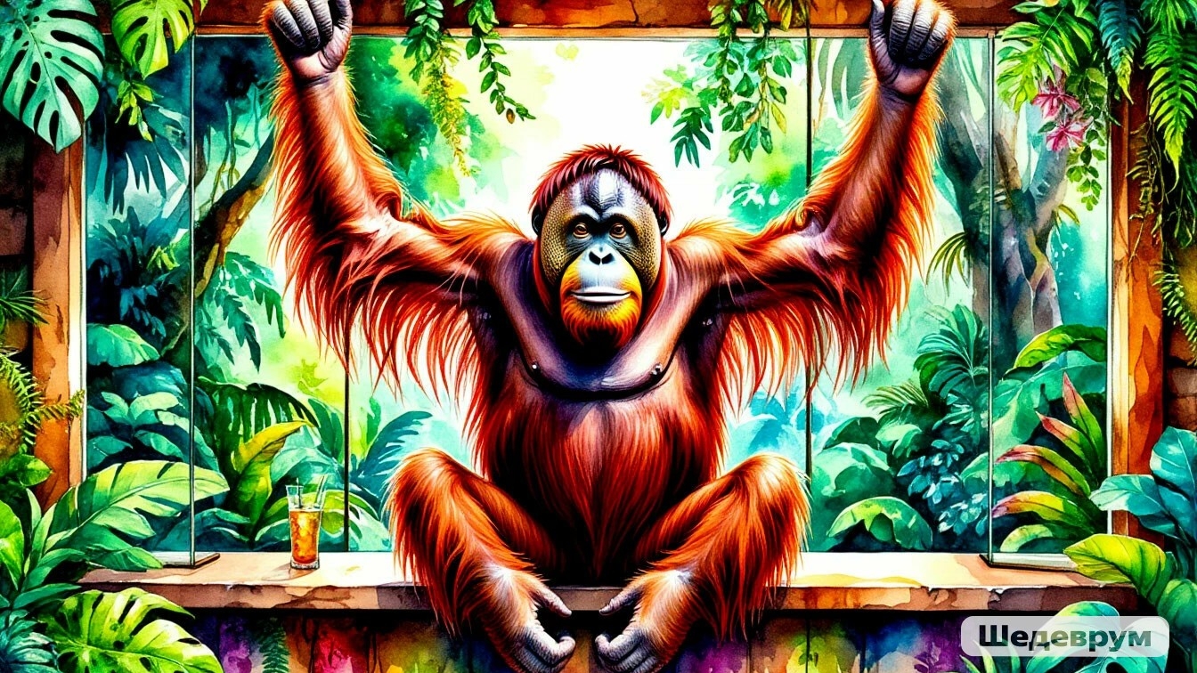 РОСТОВСКИЙ ЗООПАРК. ОРАНГУТАНГ. (прод. следует)