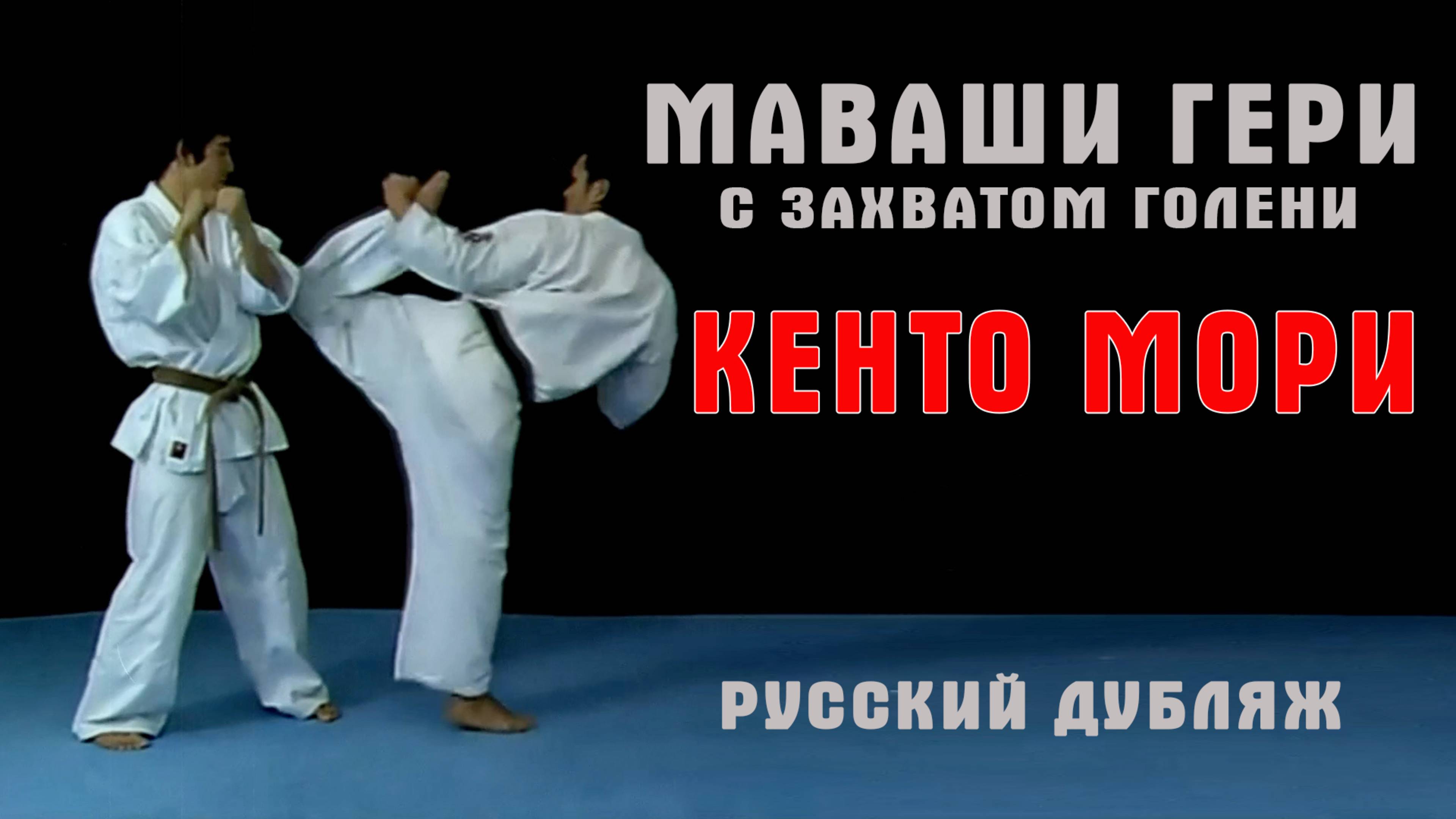 Практика Шинкиокушин.Маваши с захватом голени(Кенто Мори)рус.дубляж