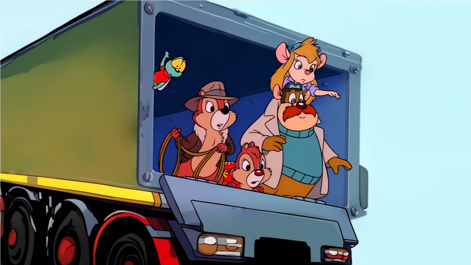 Чип и Дейл снова в деле, упрямо движутся к своей цели. Chip 'n Dale Rescue Rangers 2 (NES/Dendy).