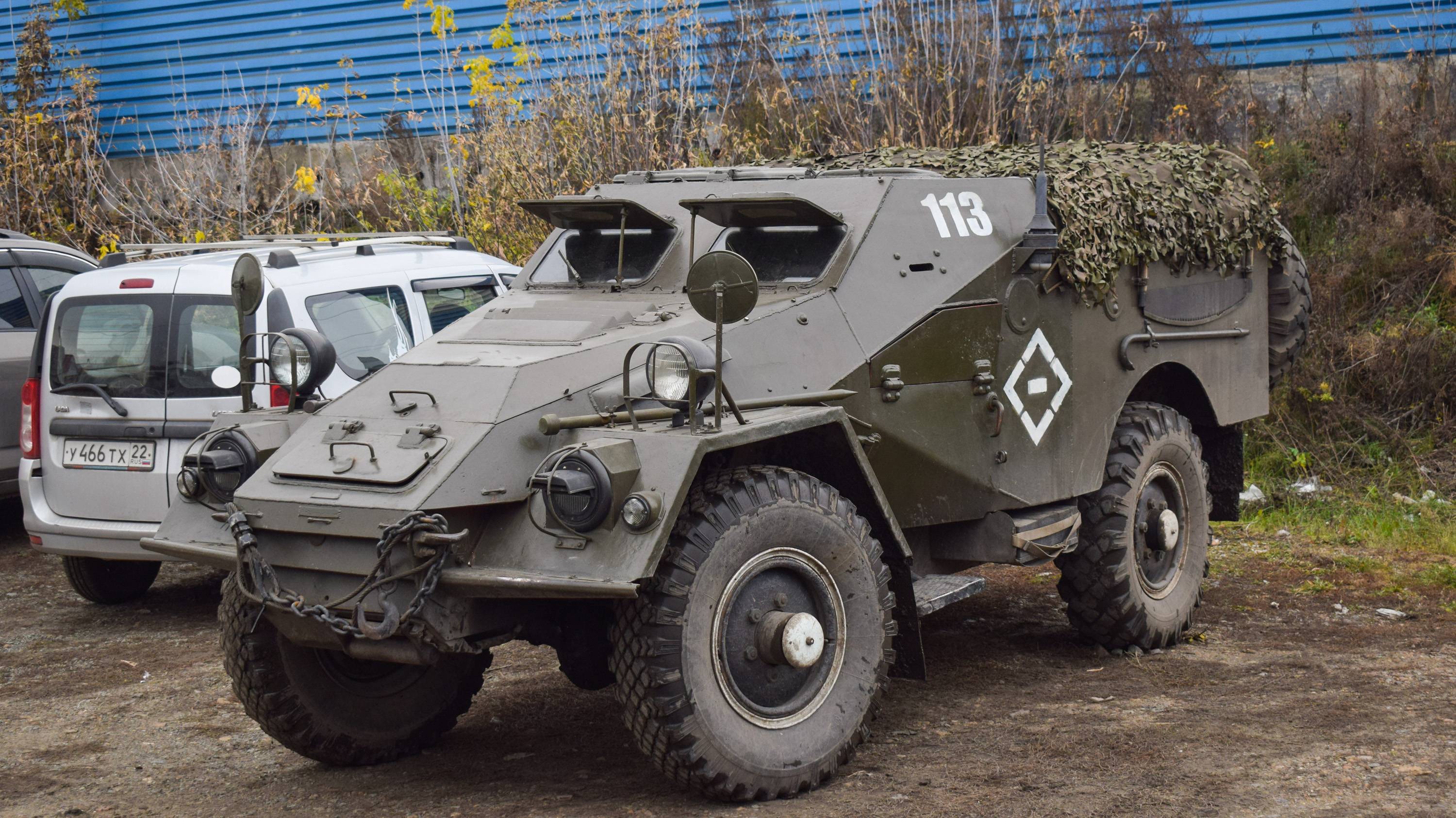 Броневик ГАЗ-40 (БТР-40Б). / Soviet armored car GAZ-40 (BTR-40B).