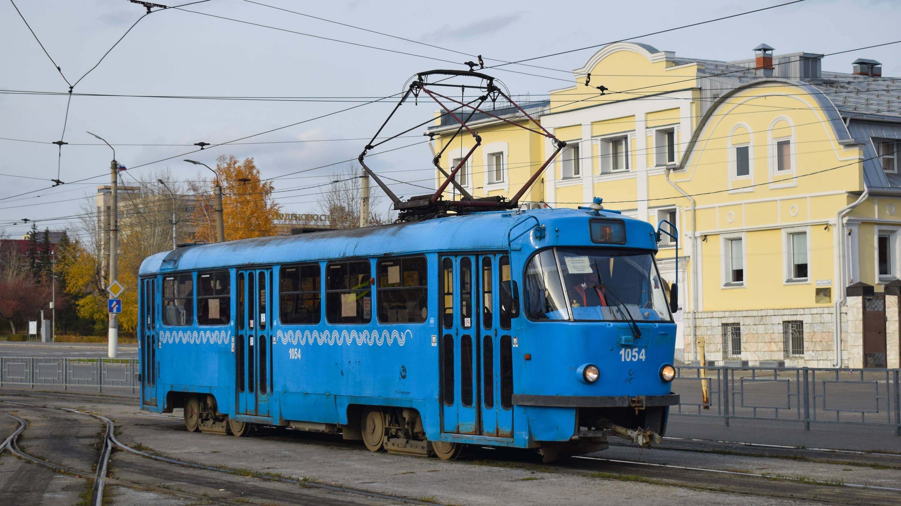 Трамвай МТТЧ-1054. Покатушки по Барнаулу.