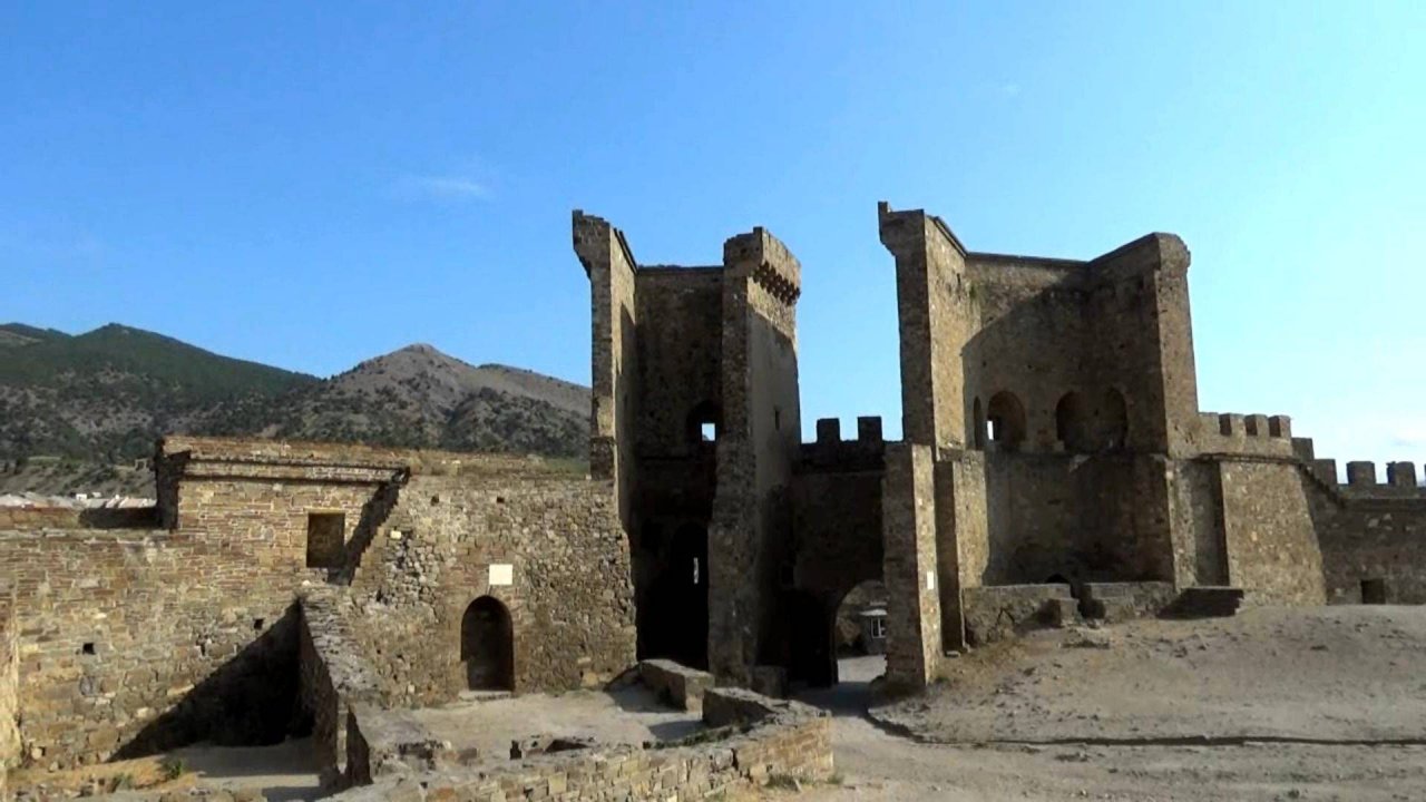 Генуэзская крепость в городе Судак. Крым.