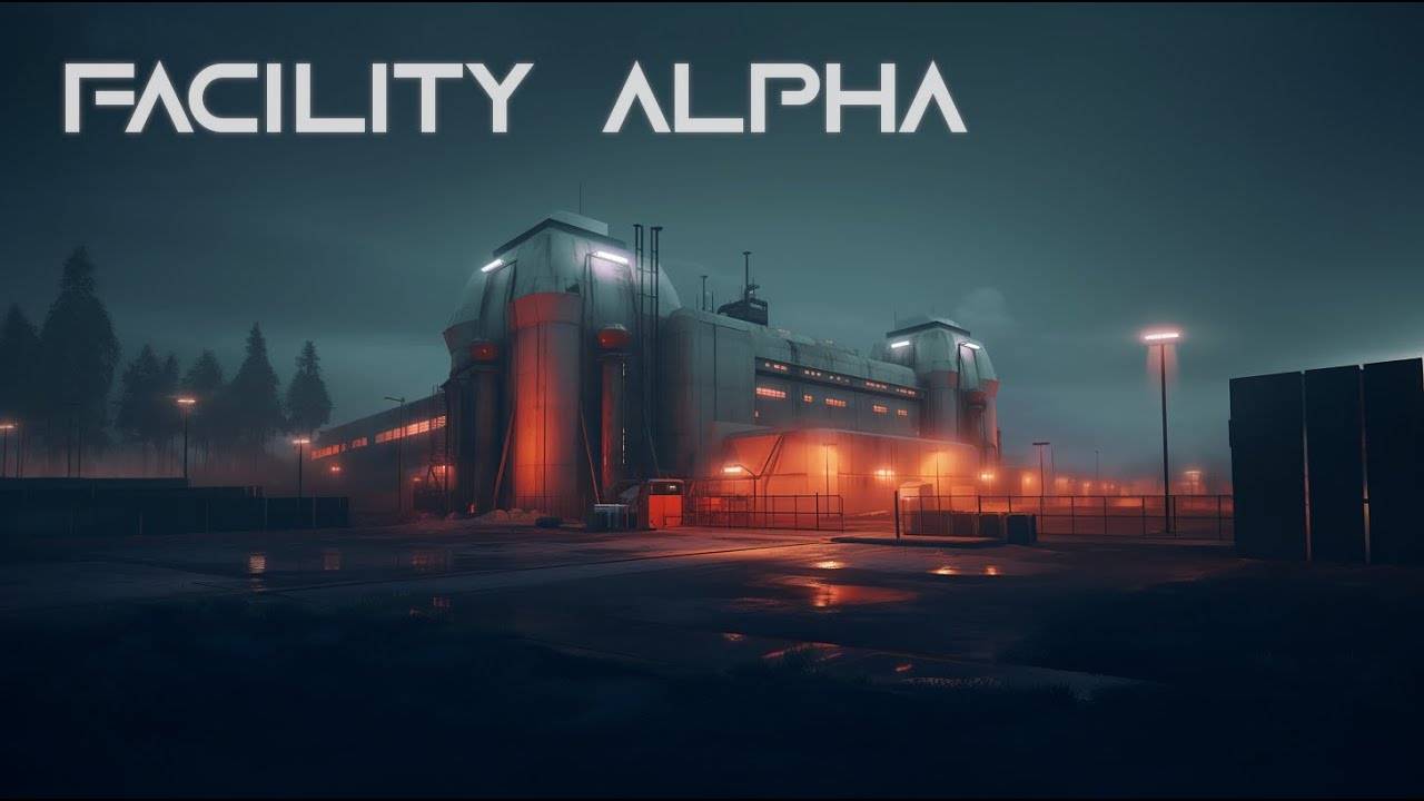 Facility Alpha - Dark Sci Fi Music (Soothing Ambient Background Music with Rain)